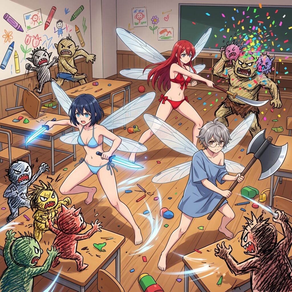 Chaos im Buntstift-Reich Die B-Rang-Abenteurergruppe Adiuva et Protege wird zu einem Kindergarten in ihrer Nachbarschaft gerufen. Dort scheint Magie außer Kontrolle geraten zu sein. #funime #anime #Ab 4