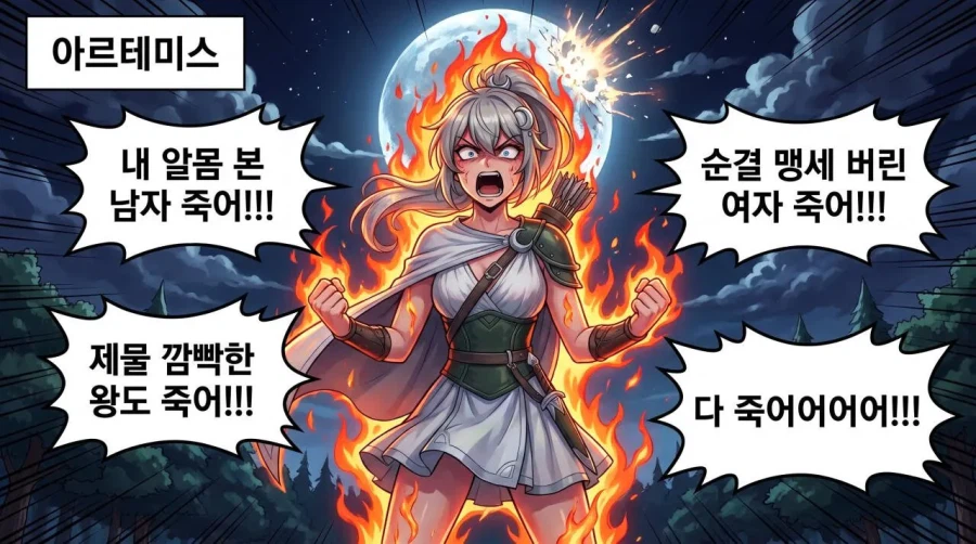 그리스 로마 신들 인성 manhwa 17