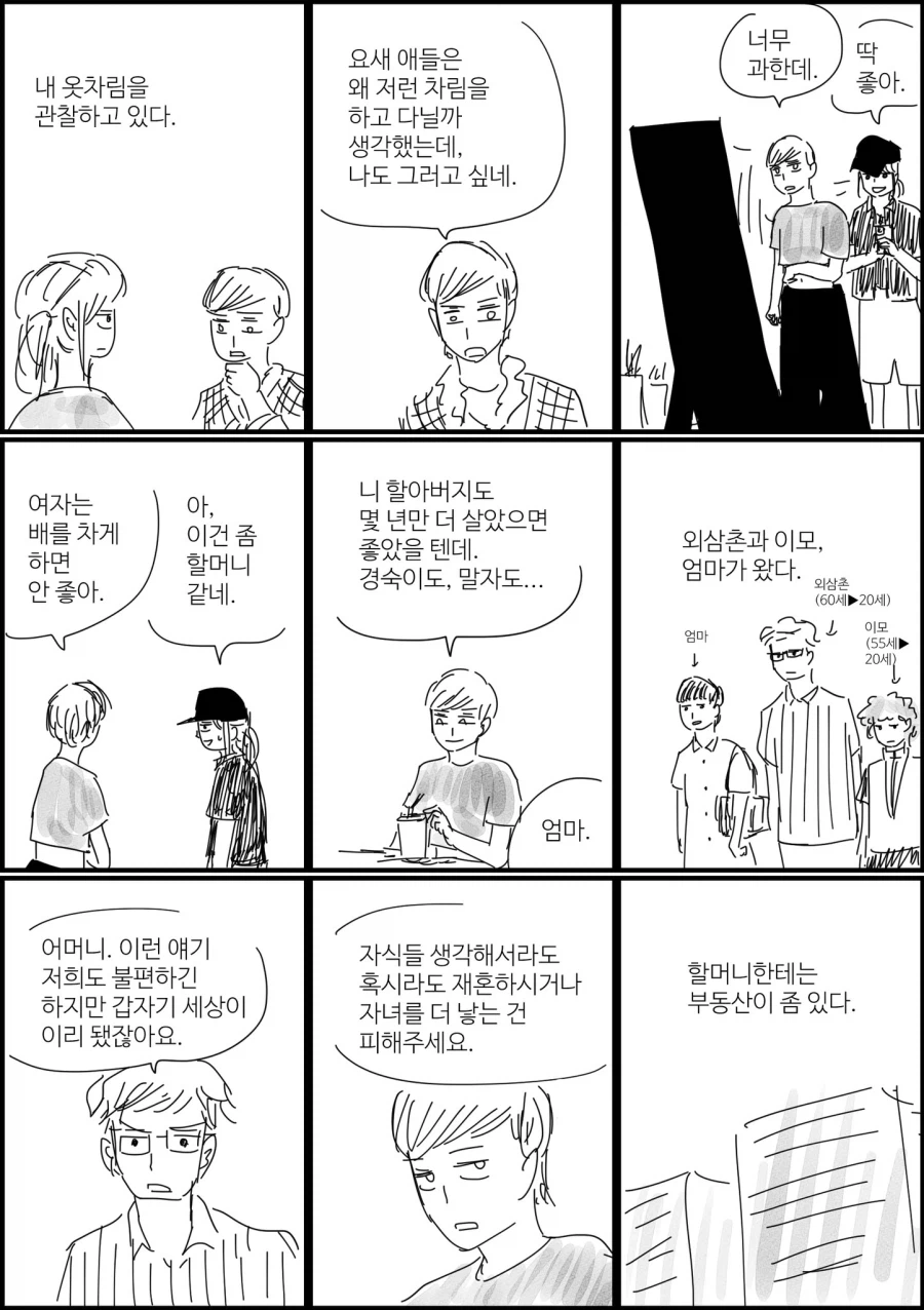 모든 사람들이 20세로 역노화가 된 사회.manhwa 2