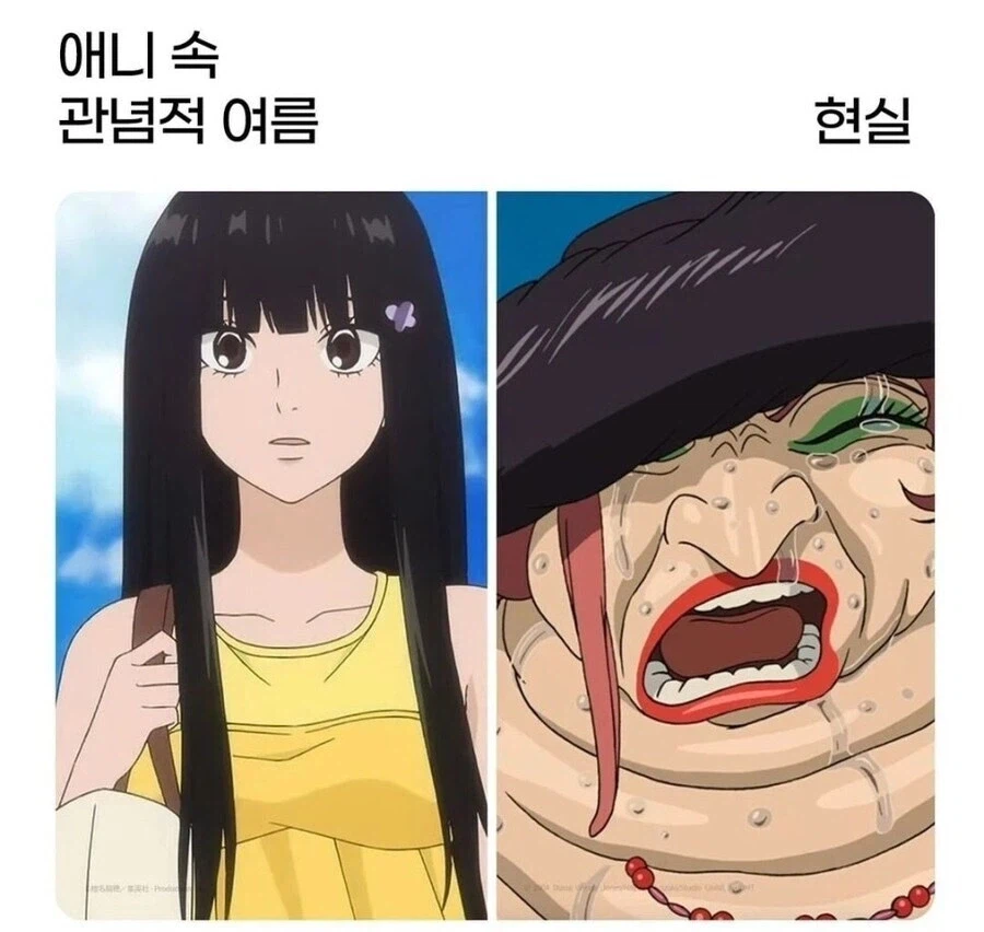 애니 속 관념적 여름 VS 현실.jpg 3