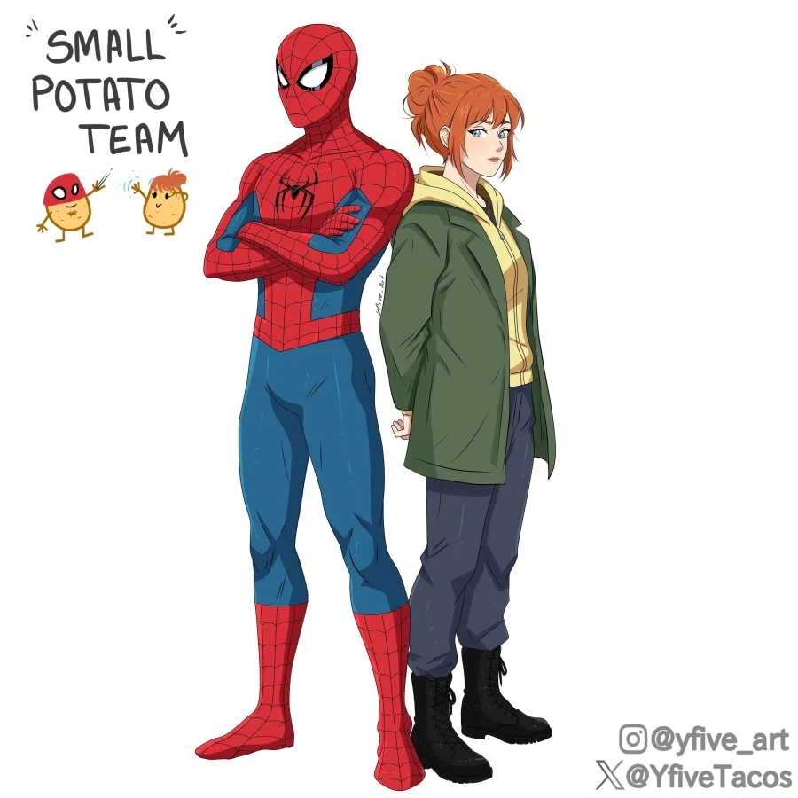 mcu .스포 )역시 스파이더맨 팬아트는 4
