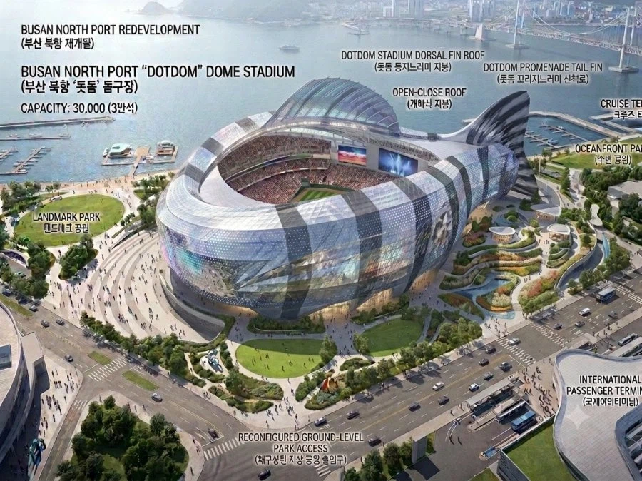 AI로 만들었다는 부산 돔구장 설계도.jpg 3