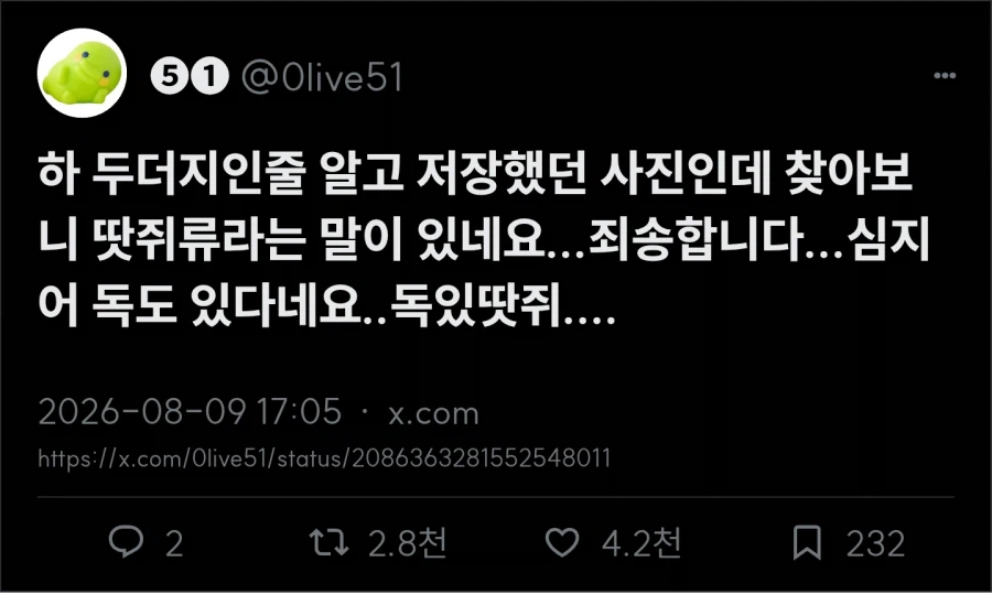 두더지(두더지라는뜻) 2
